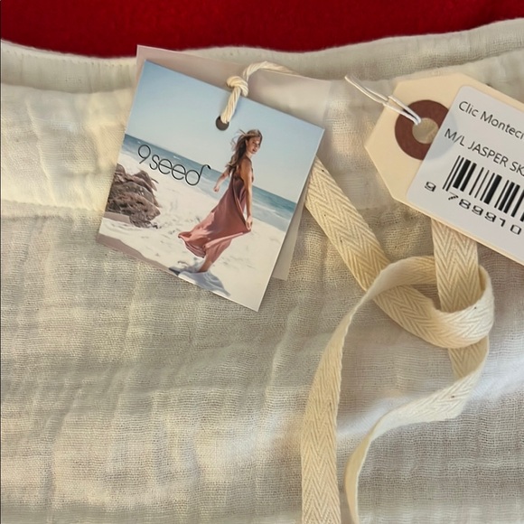 White Ruffled Mini Skirt - Picture 3 of 6